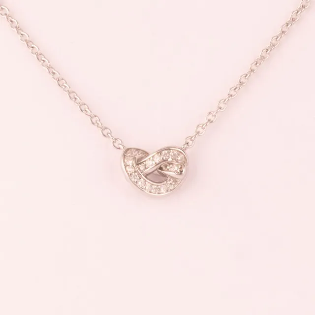 Ultima Edizione Nodo collier nœud zircons blanc