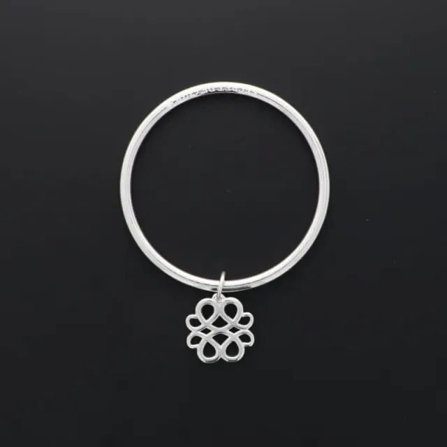 Secret de Cuir N°1520 jonc arabesque plaqué argent