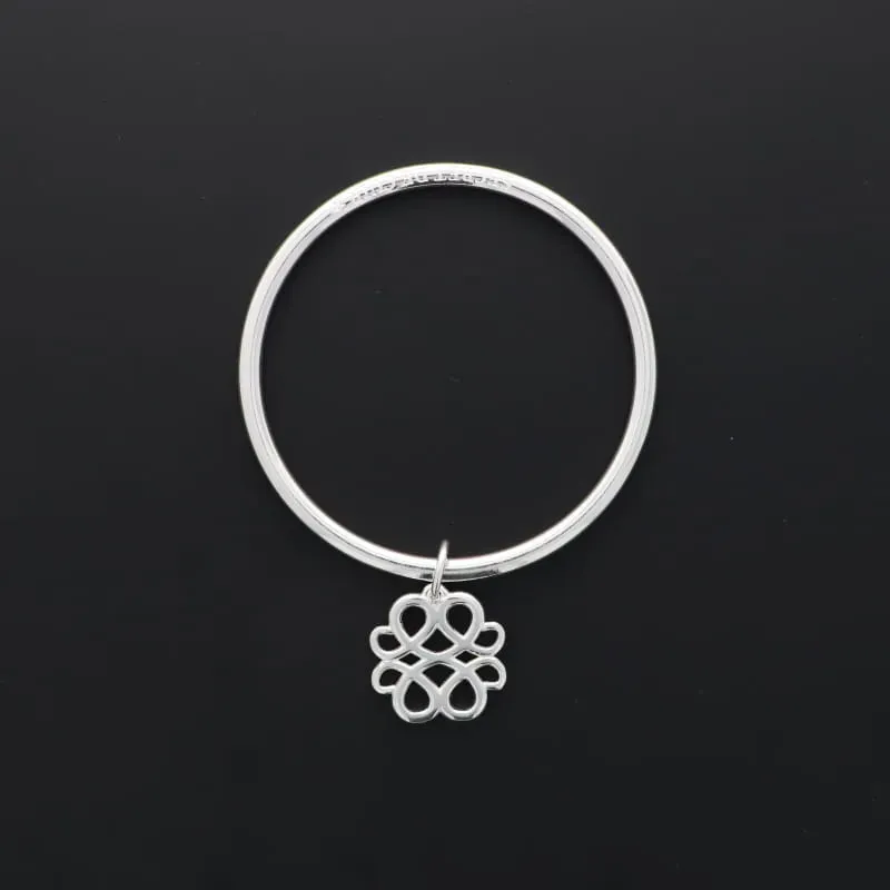 Secret de Cuir N°1520 jonc arabesque plaqué argent