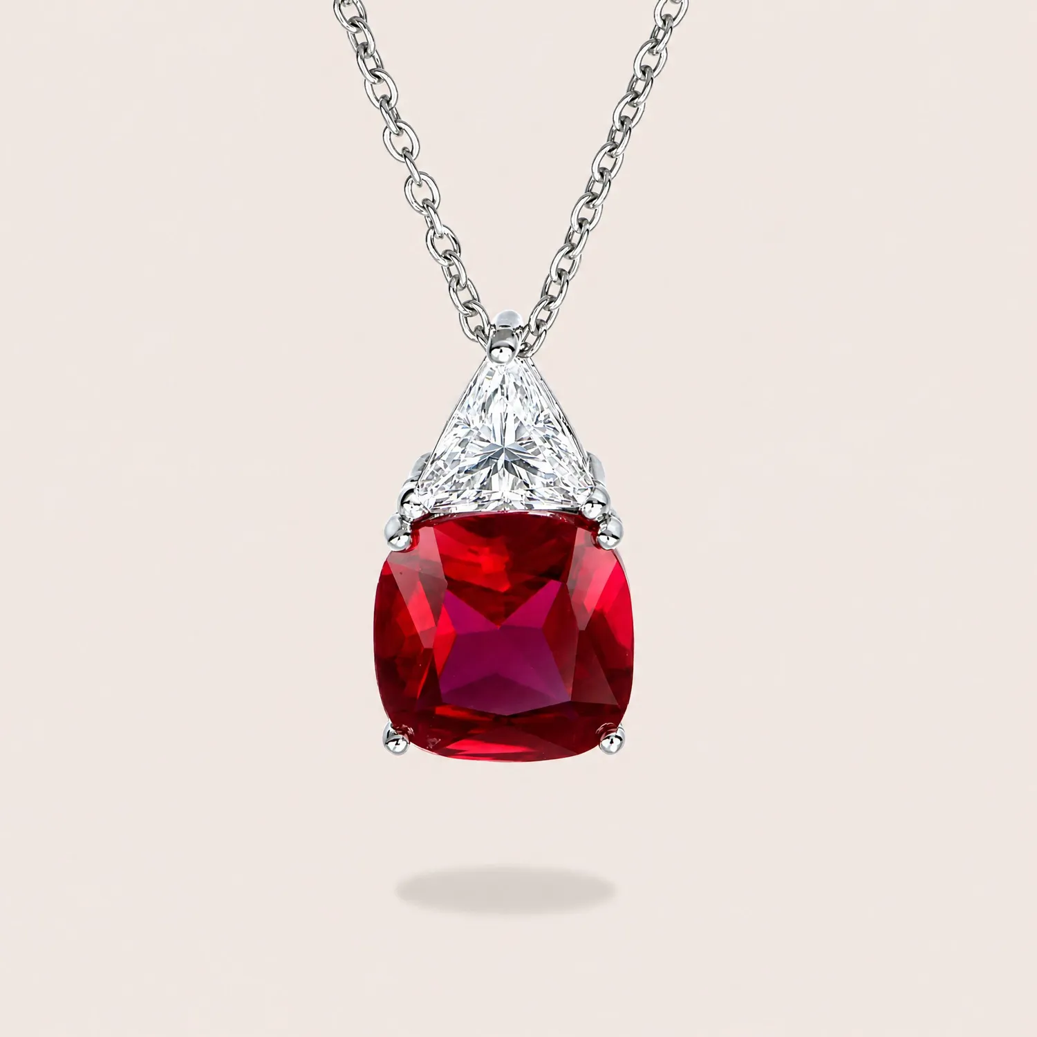 Ultima Edizione Double Pierre Carré pendentif couleur