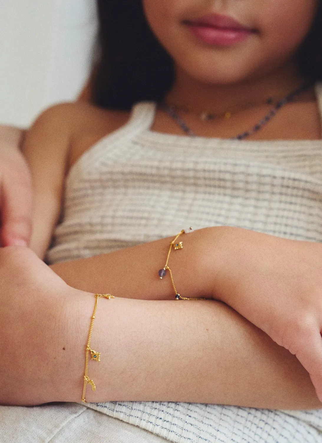 Elise Tsikis Tali bracelet pêche femme étoiles