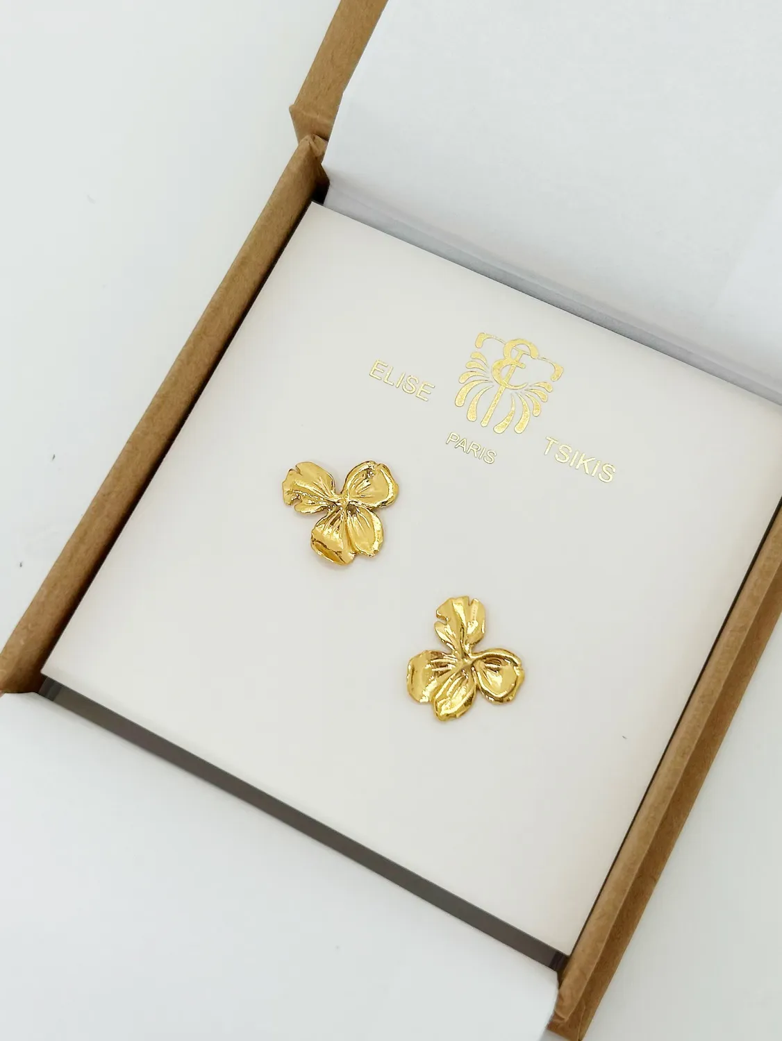 Elise Tsikis Nemesis Small boucles d'oreilles or jaune