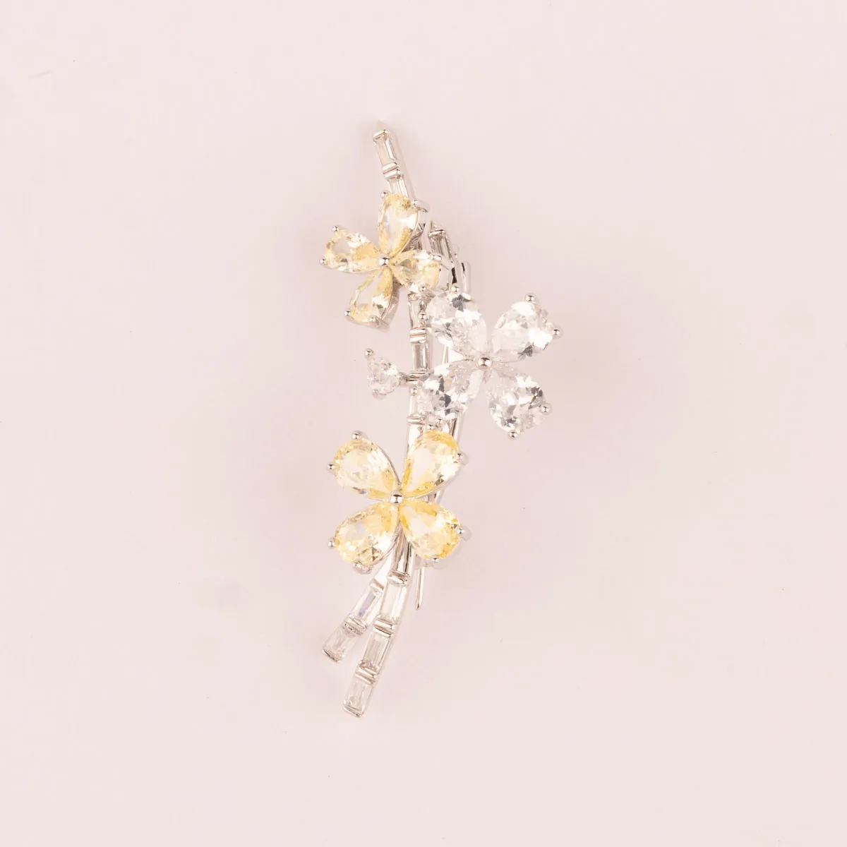 ULTIMA EDIZIONE broche rameau fleurs colorées