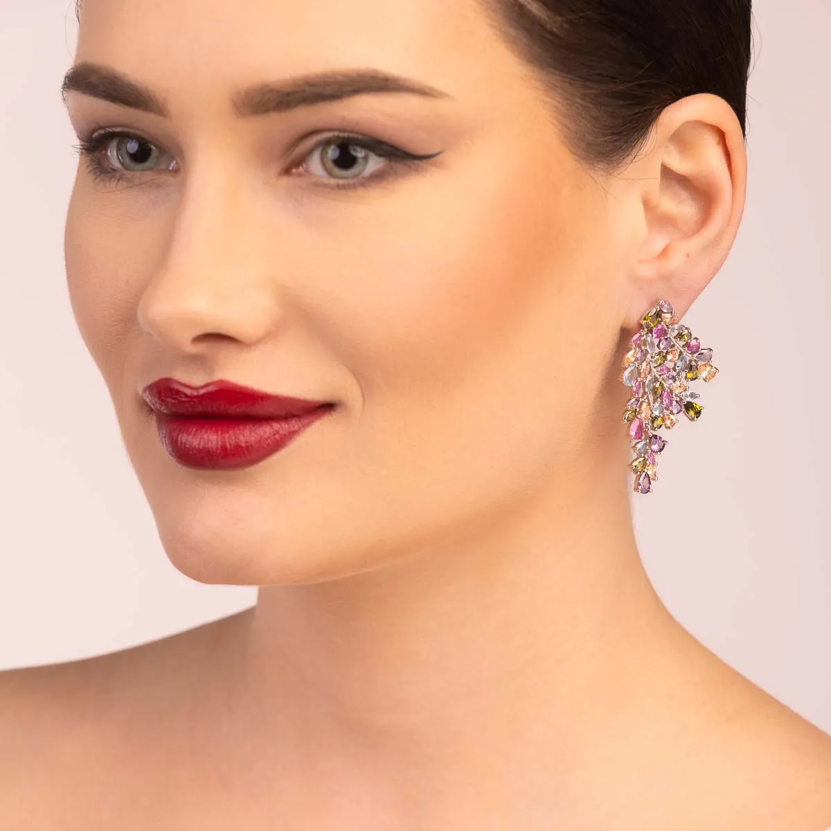 Ultima Edizione boucles Ramage multicolores zircones