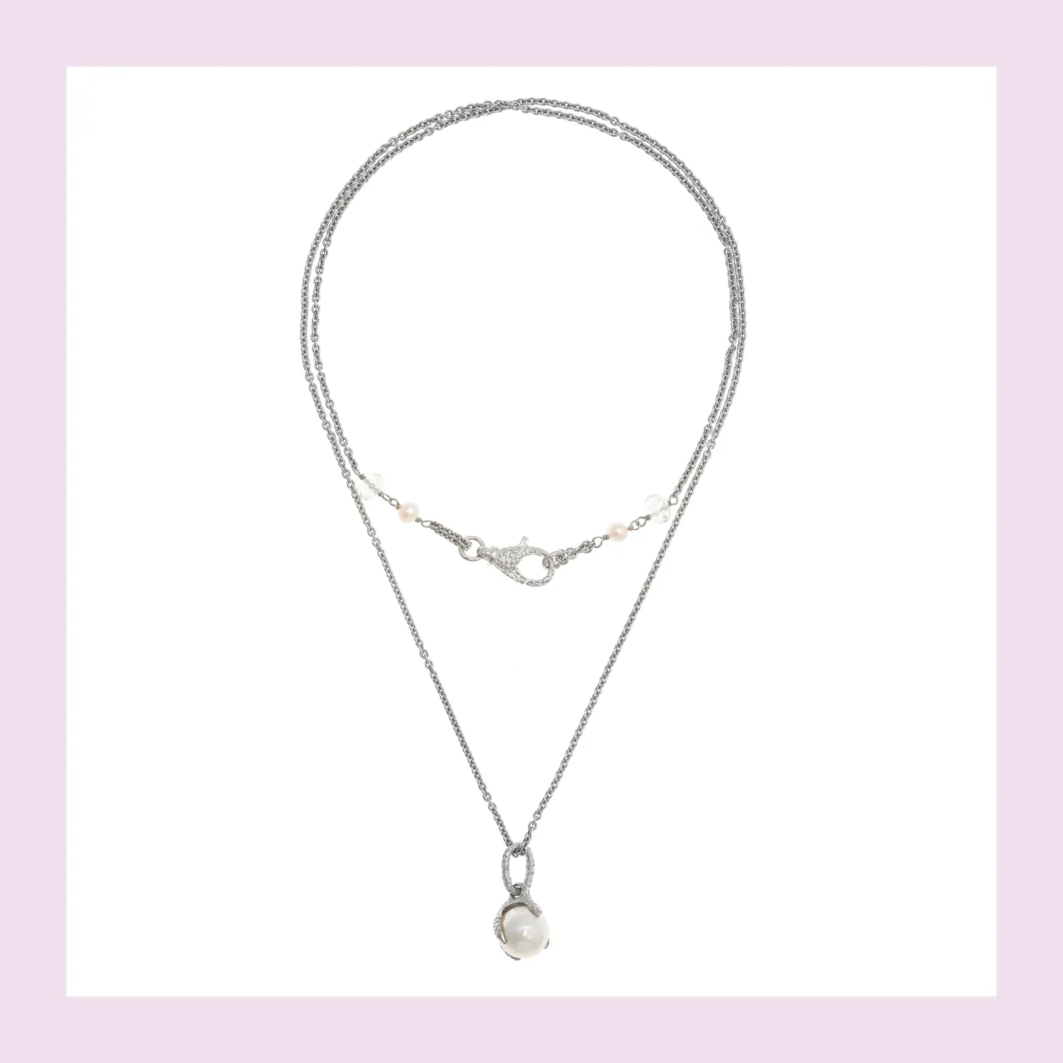 Lorella Tamberi Canal Artemis Talon collier perles améthyste