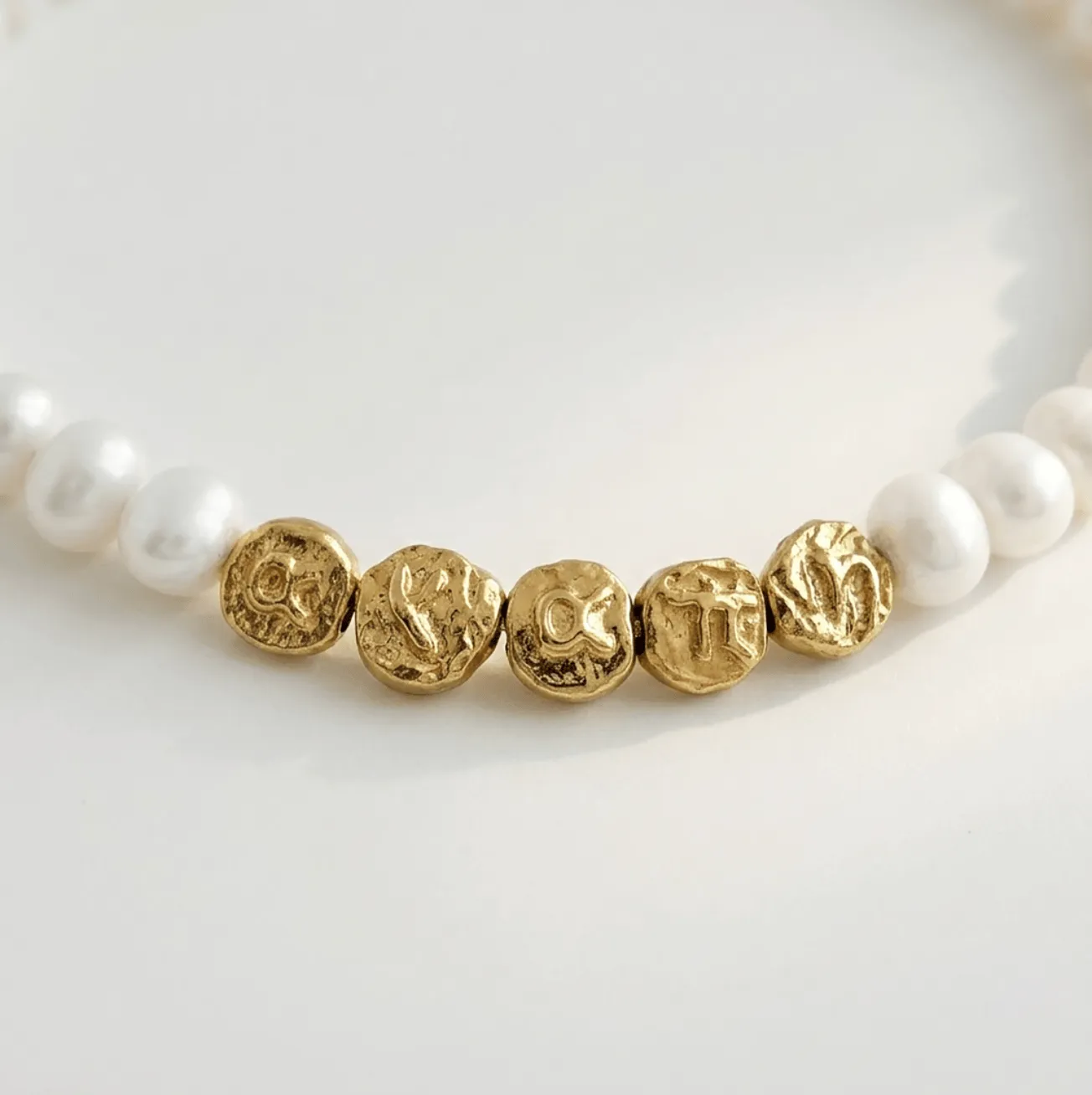Elise Tsikis Eros collier perles Eros 35 cm