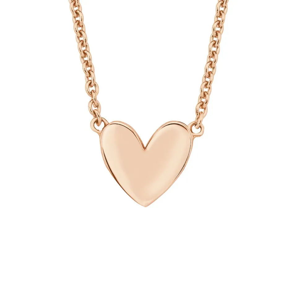 s.Oliver 2019871 collier femme argent cœur rosé