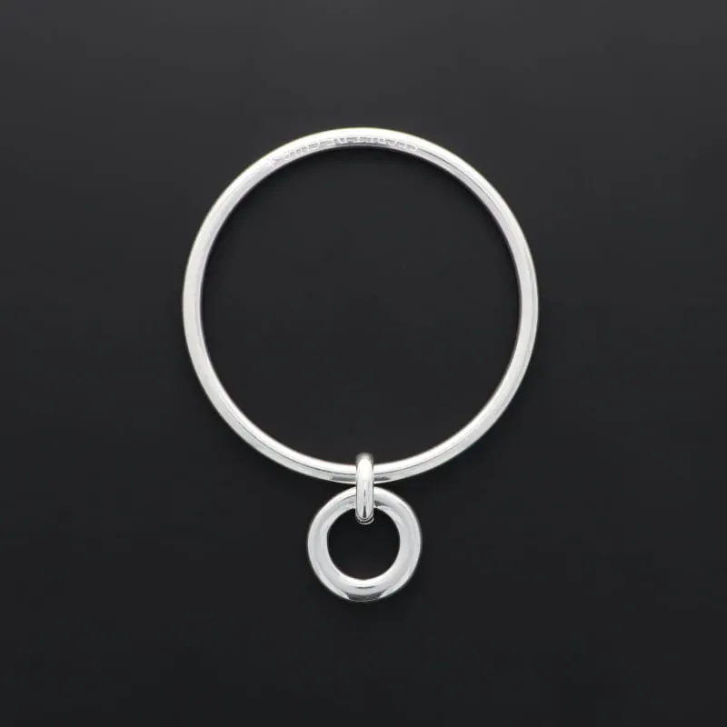 Secret de Cuir N°39 jonc bouée plaqué argent