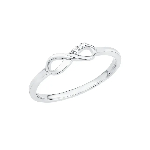 s.Oliver SO PURE bague infini argent 925 taille 56 zircones