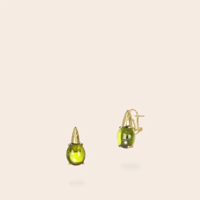 Ultima Edizione Cabochon Ovale boucles oreilles pierre ovale