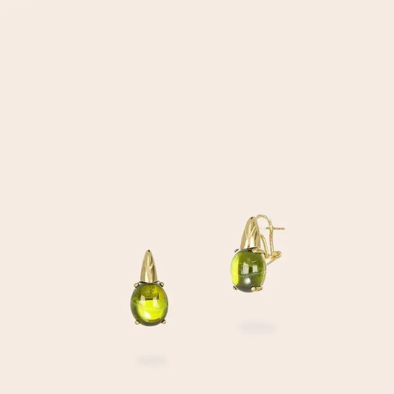 Ultima Edizione Cabochon Ovale boucles oreilles pierre ovale