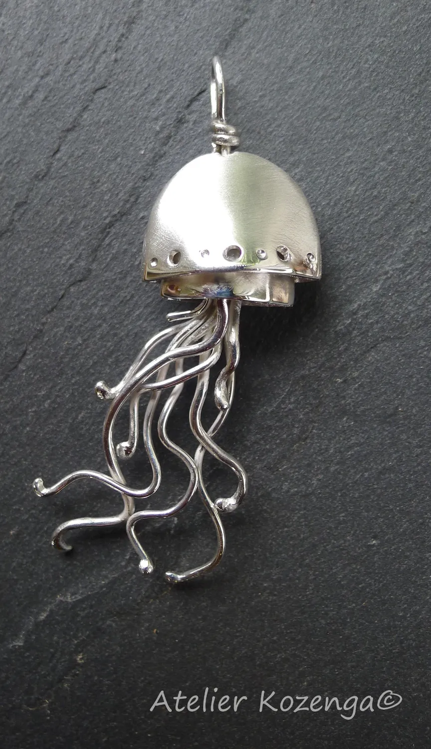 L'Atelier Kozenga Méduse 2 pendentif argent 950