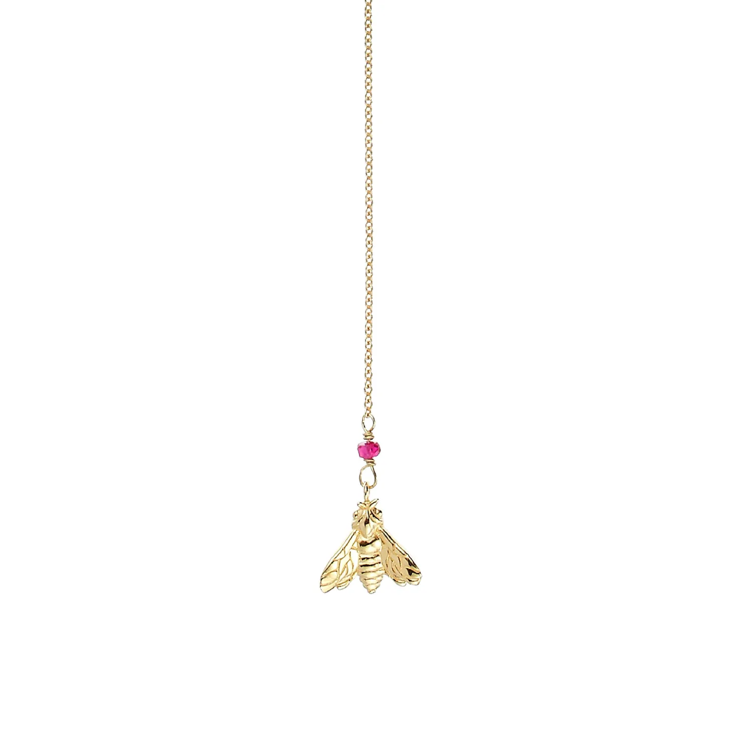 Lorella Tamberi Canal Bee Queen collier pendentif abeilles doré