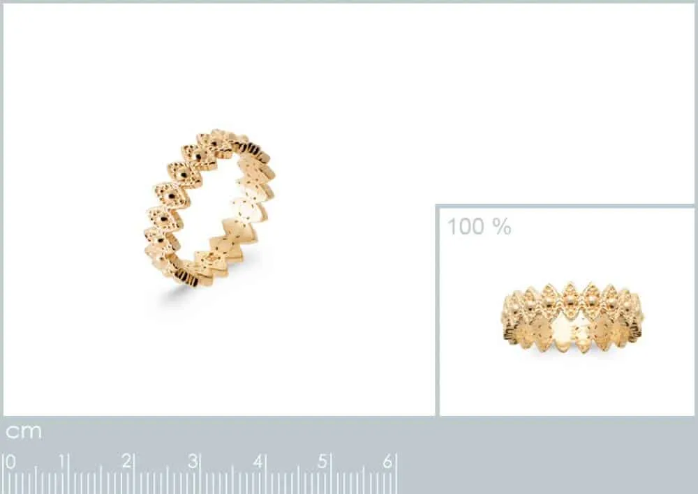 Oriana France oeil bague plaqué or bohème