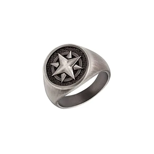 s.Oliver 2034930 bague homme acier boussole