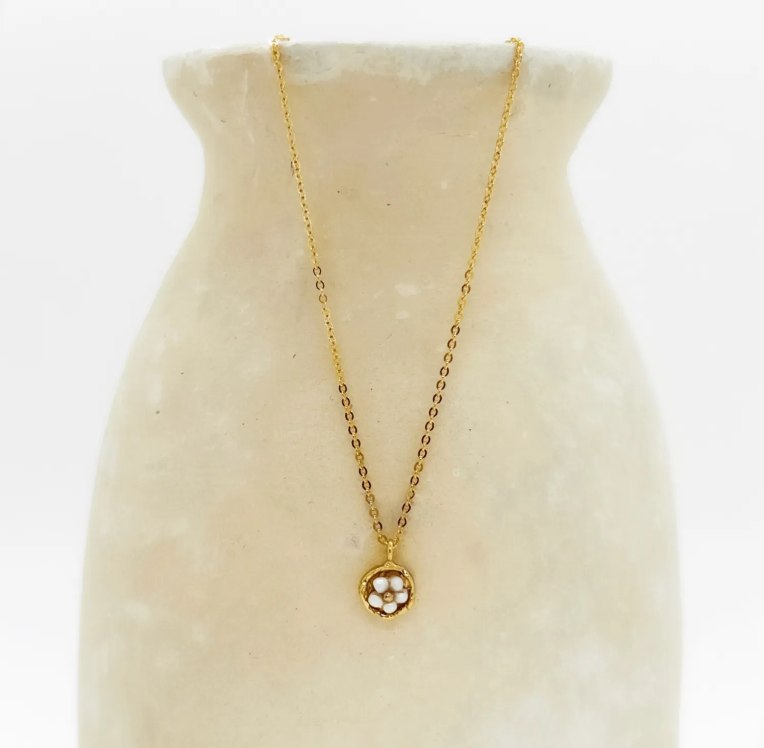 Elise Tsikis Philea collier femme 40 cm rose