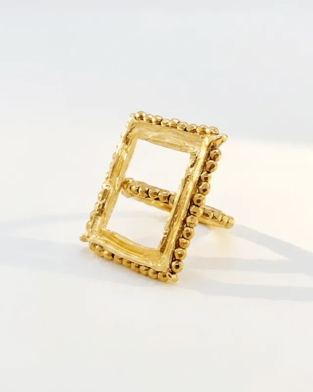Elise Tsikis Oros bague nacre multicolore 52