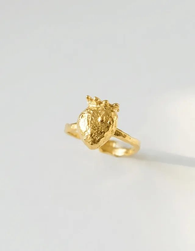 Elise Tsikis Iriano bague fraise taille 50 doré