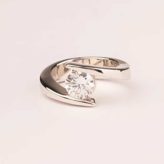 Ultima Edizione Fascia bague zircon 7 mm