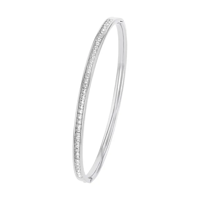 s.Oliver bracelet jonc femme acier argent 62 mm