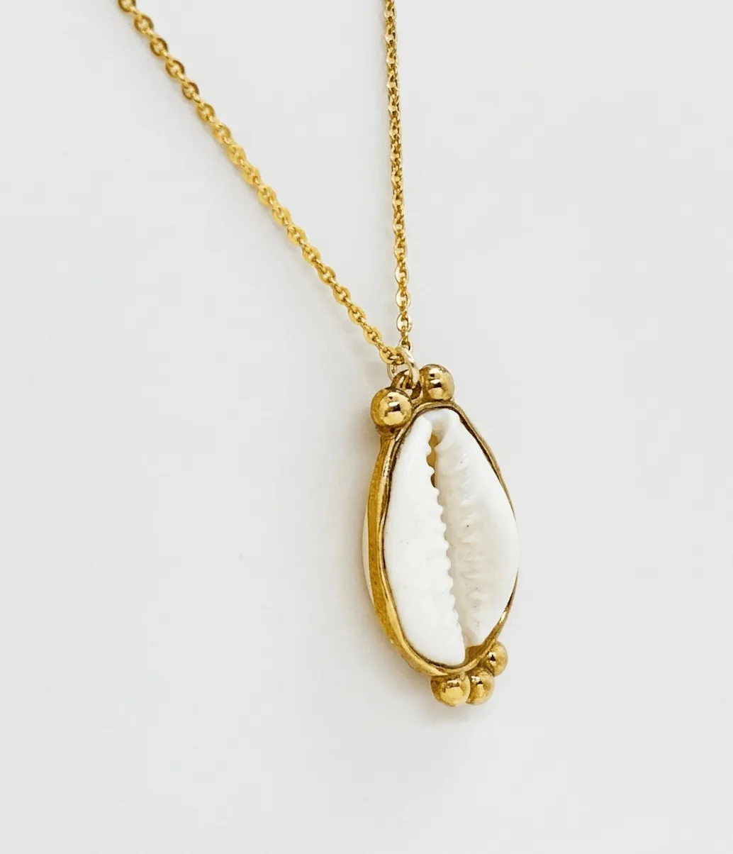 Elise Tsikis Valos collier coquillage 55 cm
