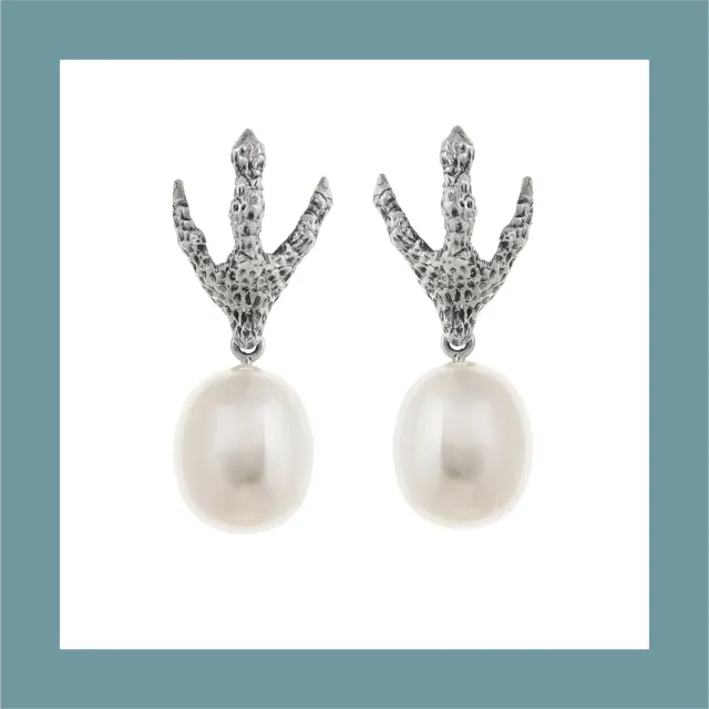Lorella Tamberi Canal Artemis Talon boucles perle goutte