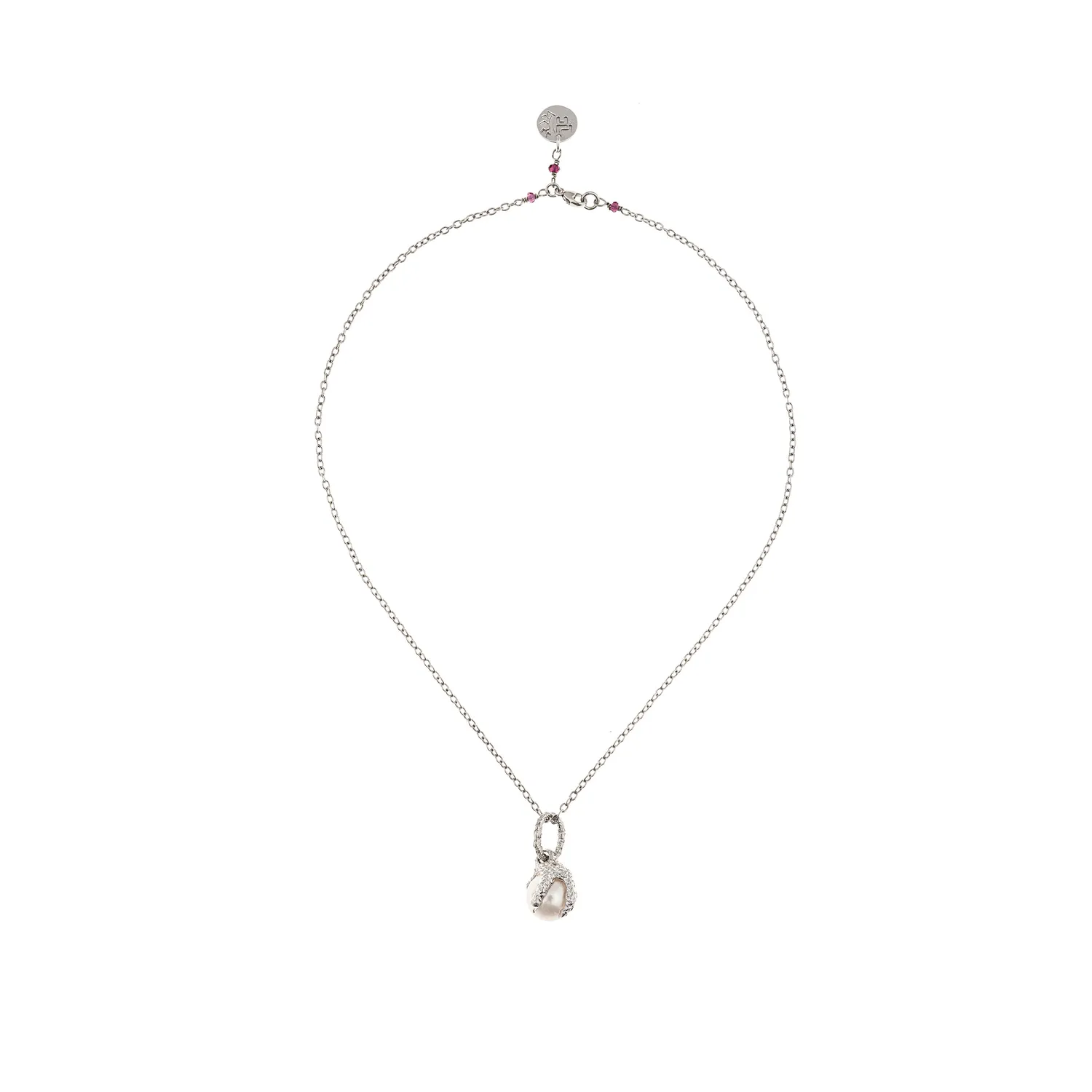 Lorella Tamberi Canal Artemis Talon collier perle zircons