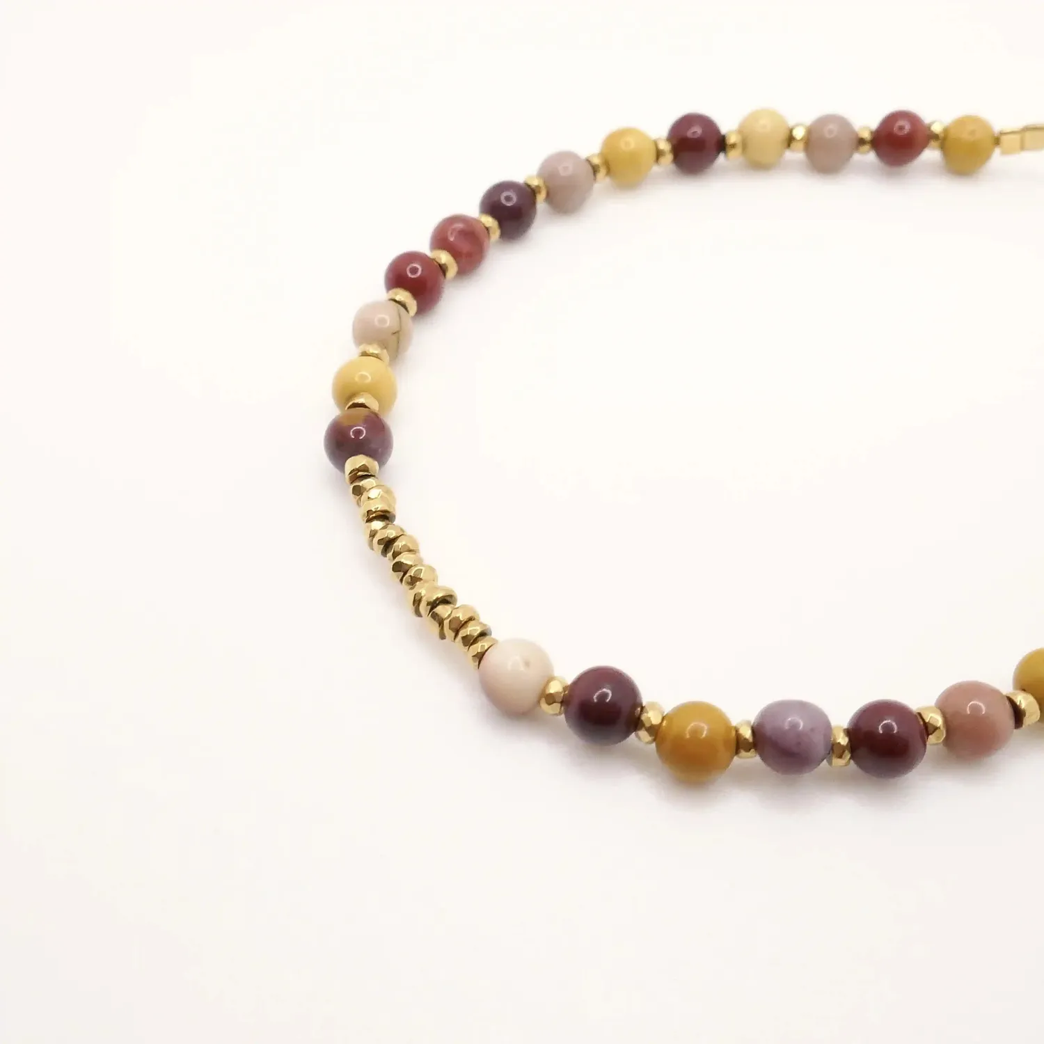 Cloralys Alix bracelet mokaïte marron 15 cm