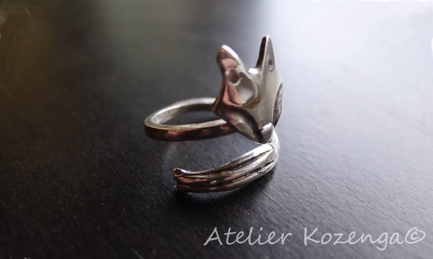 L'Atelier Kozenga Renard bague argent réglable
