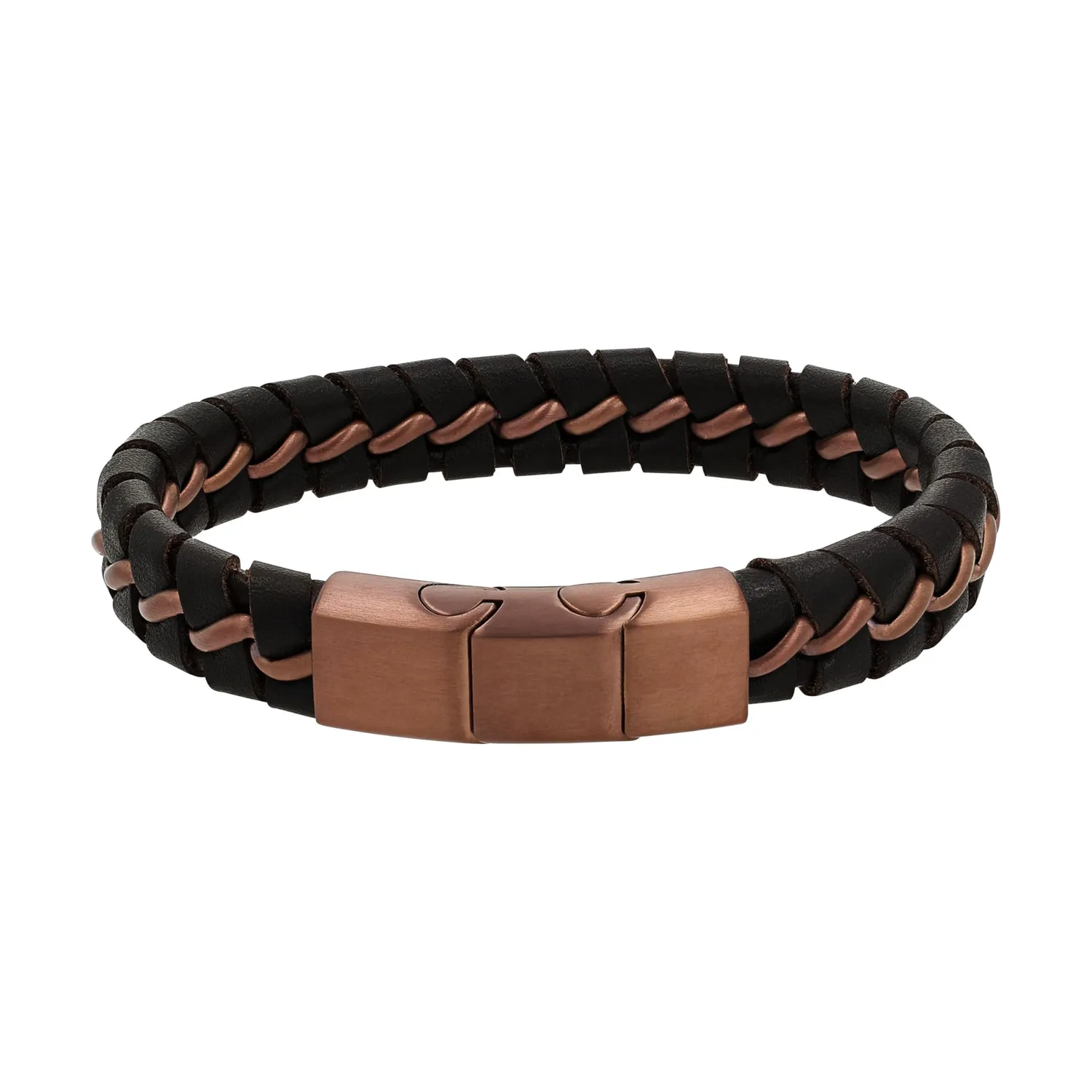s.Oliver 2037990 bracelet homme cuir noir acier
