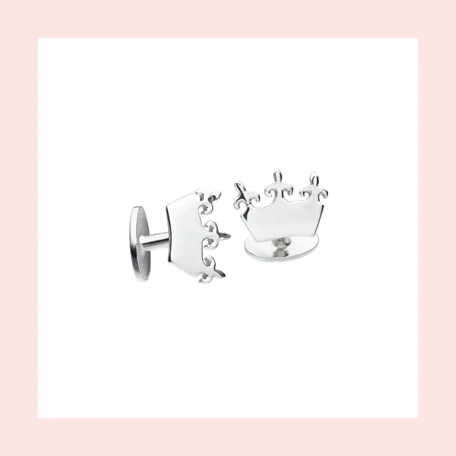Lorella Tamberi Canal Queen Bee boutons manchette couronne