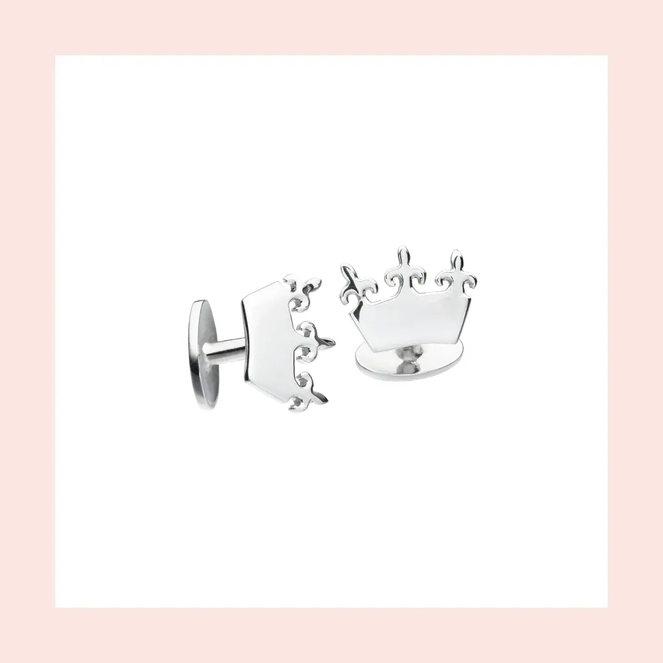 Lorella Tamberi Canal Queen Bee boutons manchette couronne