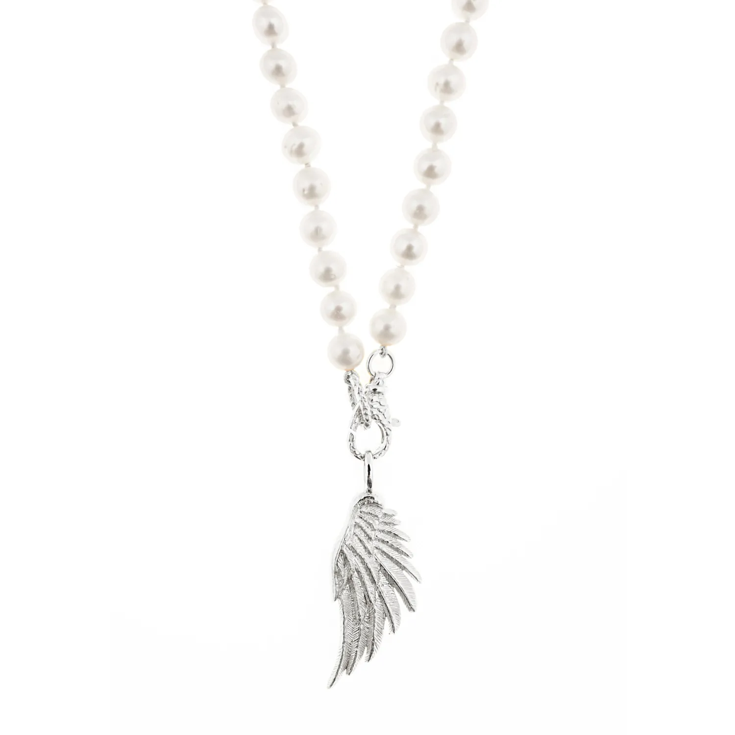 Lorella Tamberi Canal Artemis collier perles double rang aile