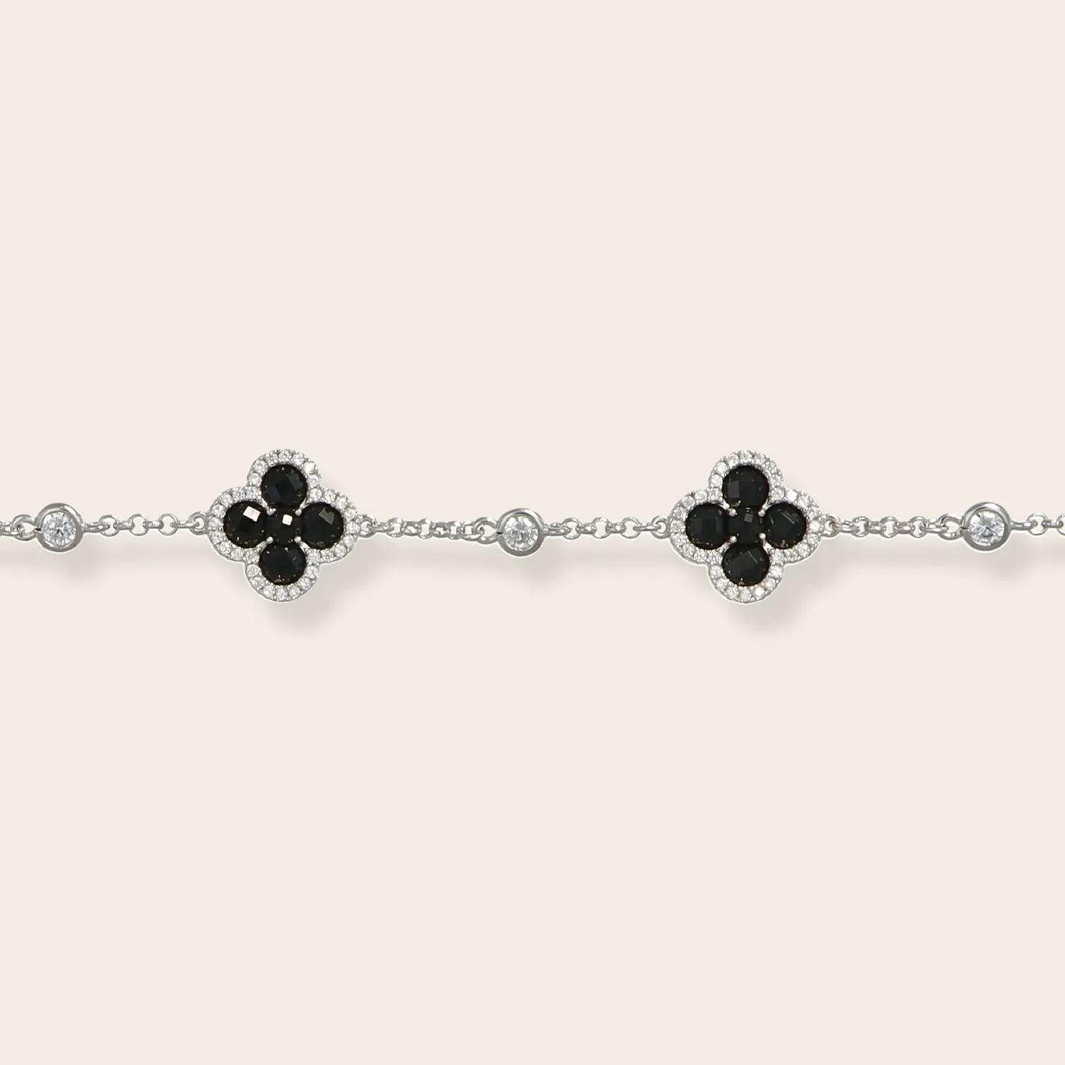 Ultima Edizione Fleurs bracelet zircons colorés