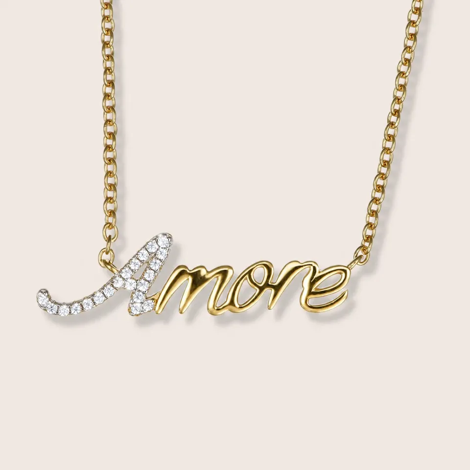 Ultima Edizione Amore pendentif cœur amour doré