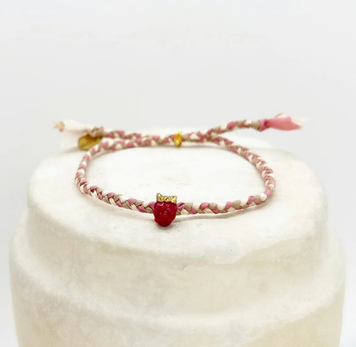 Elise Tsikis Hanelis bracelet enfant rose ajustable