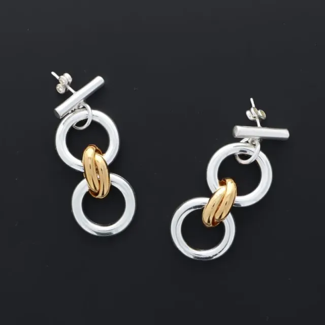 Secret de Cuir N°1709 boucles double bouées bicolore
