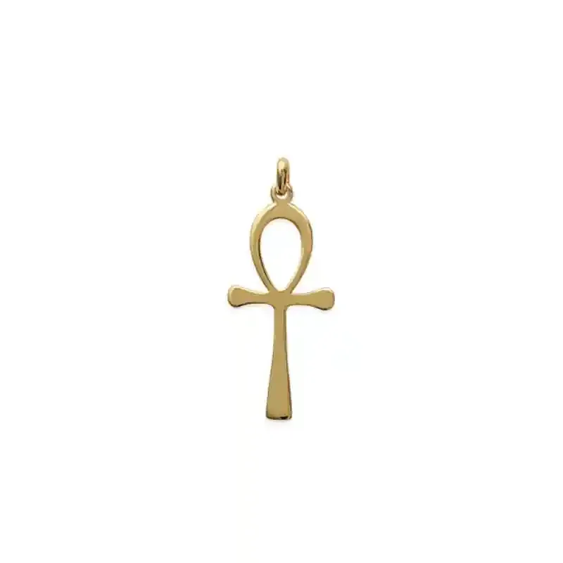 Oriana France pendentif croix égyptienne plaqué or ankh