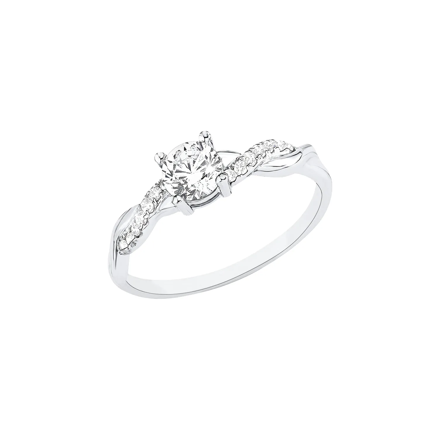 s.Oliver Solitaire bague femme argent zircone taille 56