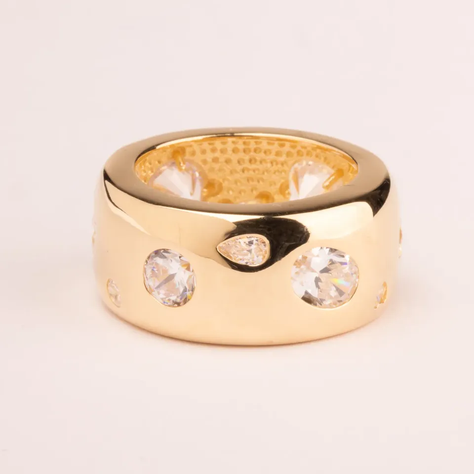 Ultima Edizione Fascia zircons bague multiforma