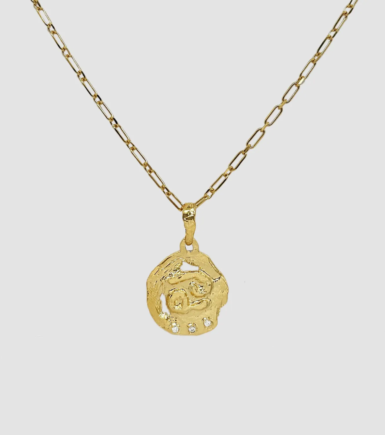Elise Tsikis Astrologia collier Bélier zircons blancs