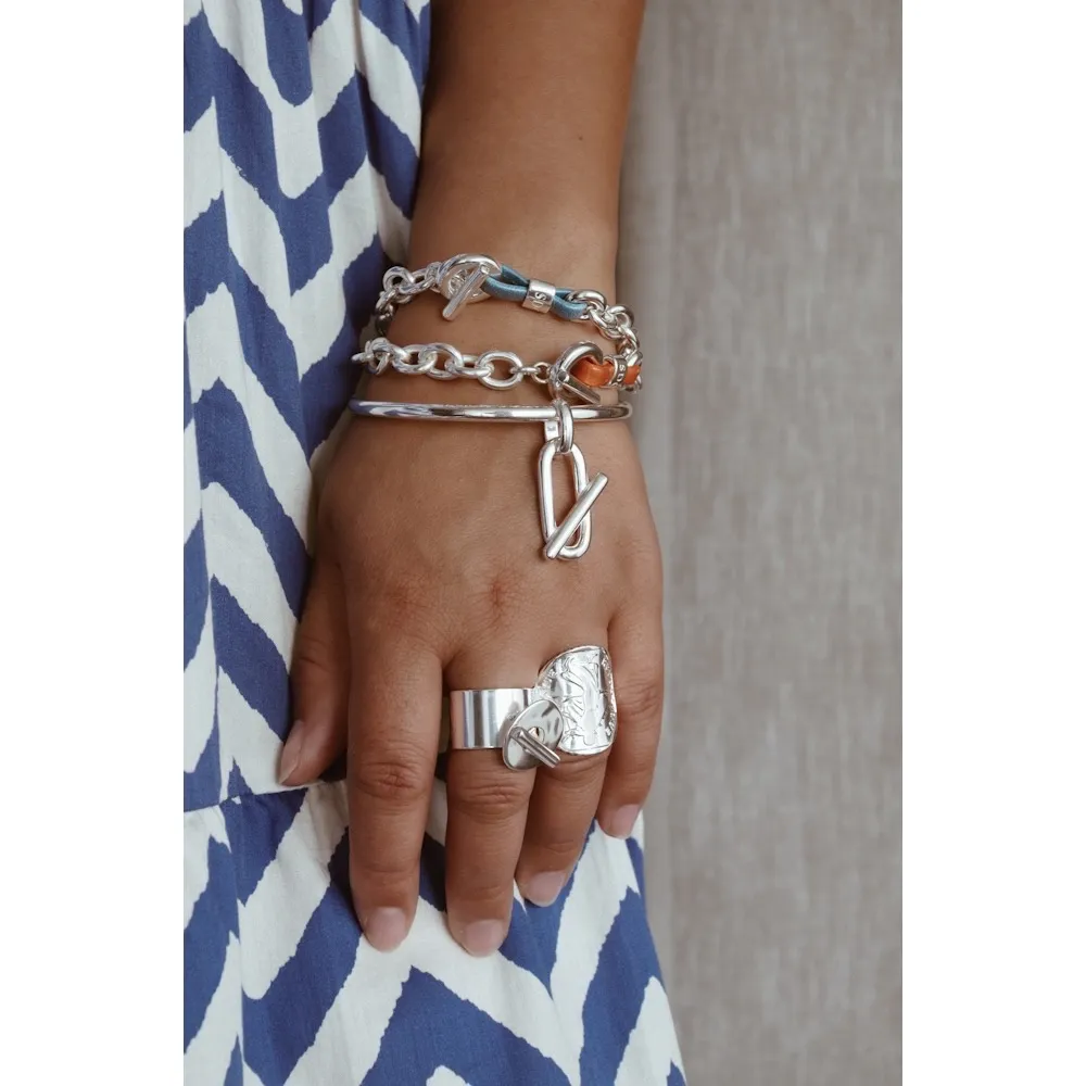 Secret de Cuir N°1020 bracelet forçat cuir