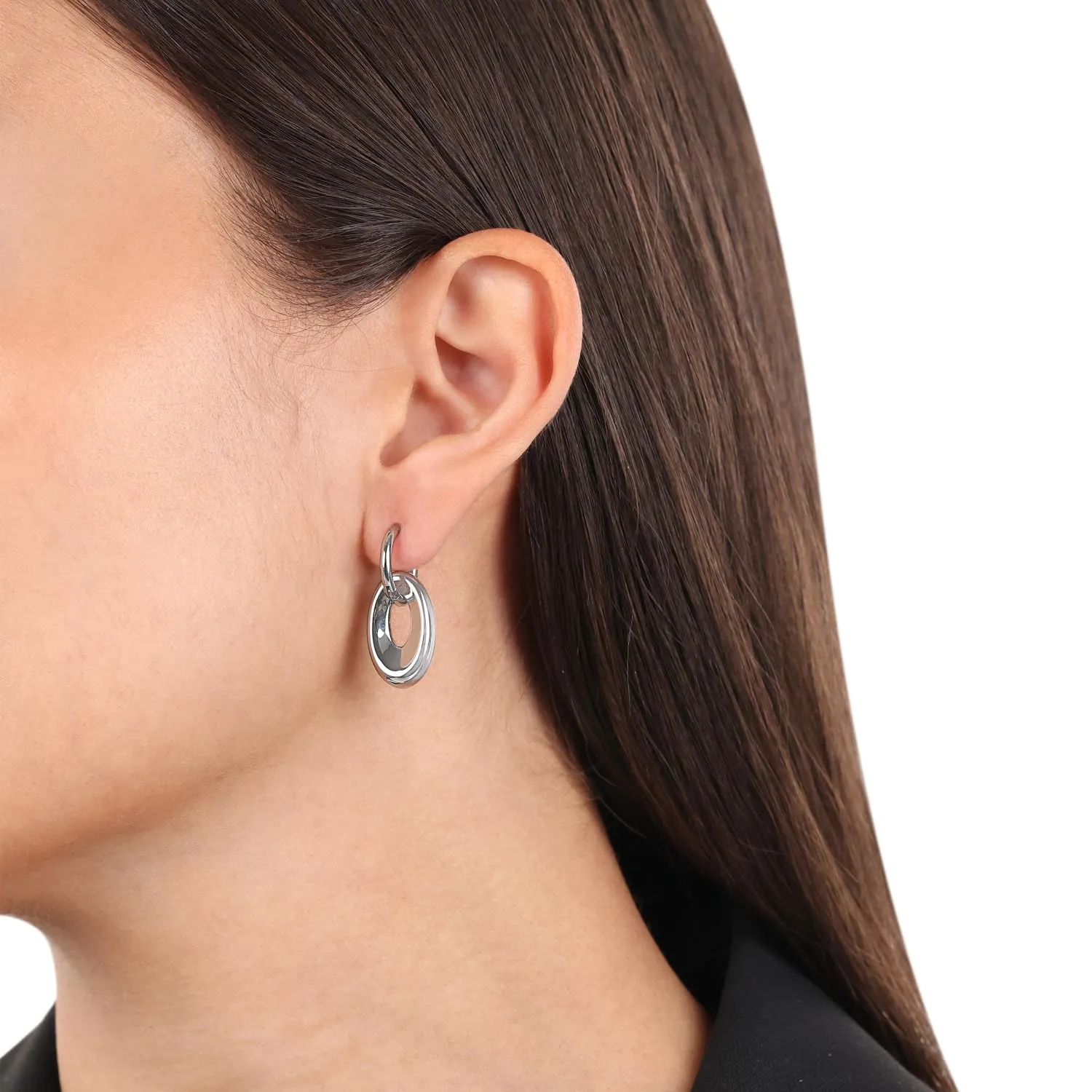 s.Oliver 88757602 créoles femme acier 27 mm