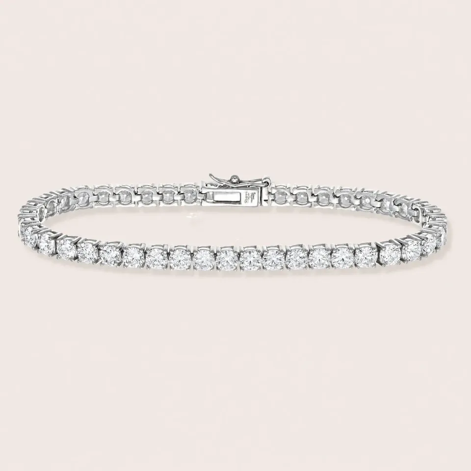ULTIMA EDIZIONE Tennis Blanc bracelet rivière 4 mm