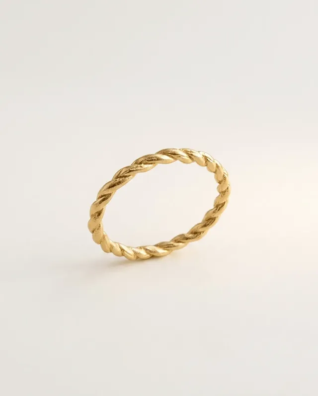 Elise Tsikis Trinidad Canasi bague torsadée dorée