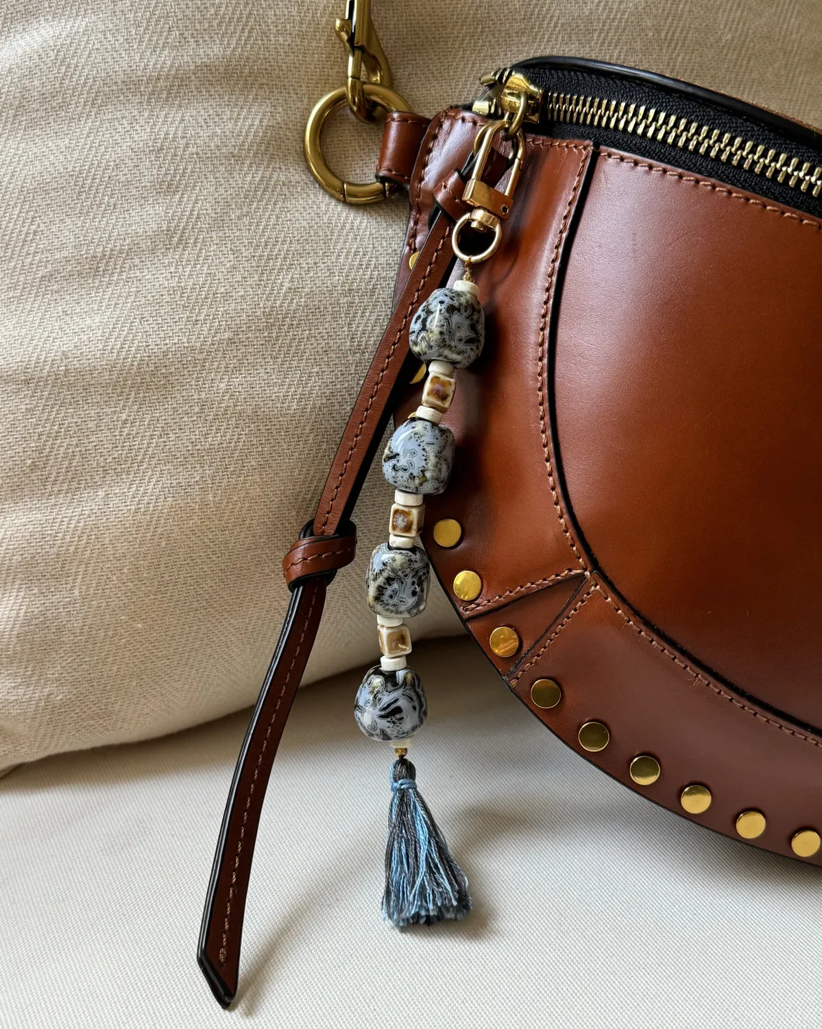 Elise Tsikis Dali bijou de sac bleu 20 cm
