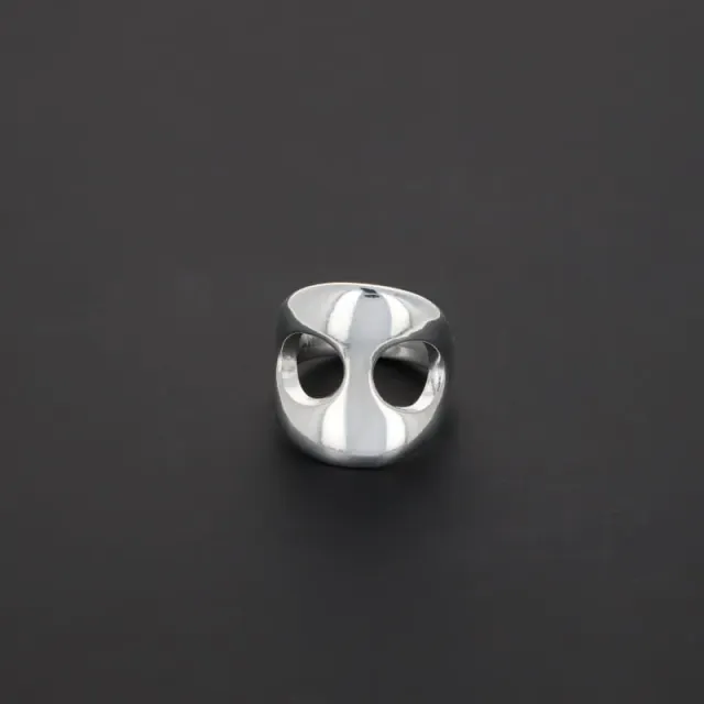 Secret de Cuir N°506 bague café plaqué argent