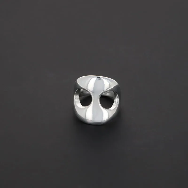 Secret de Cuir N°506 bague café plaqué argent