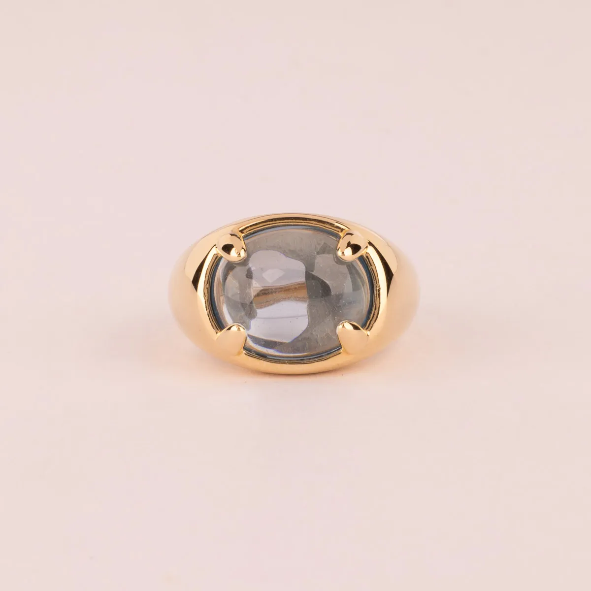 Ultima Edizione pierre ovale bague cabochon lisse