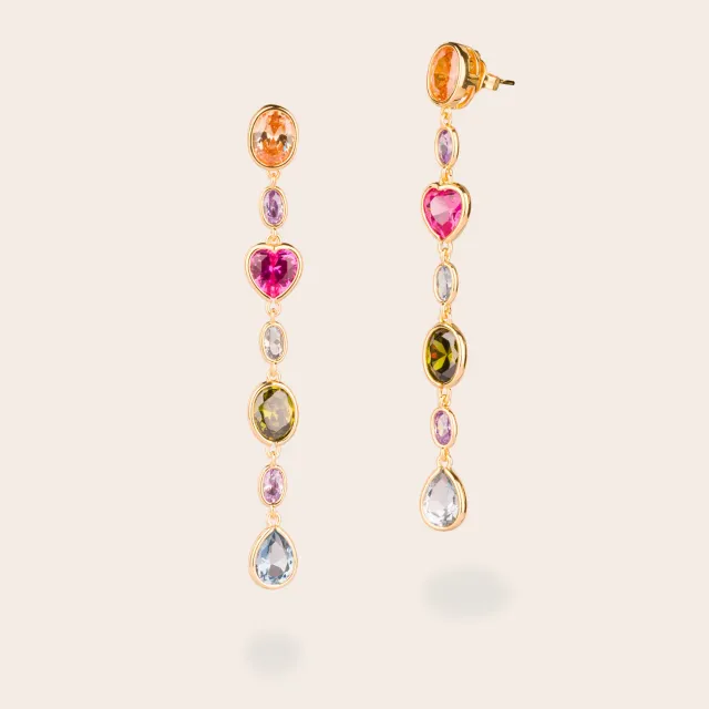 Ultima Edizione Multicolor boucles pendantes couleur formes